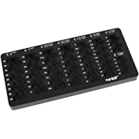 HMF 282-02 Euro bandeja para contar monedas biselada 27-5 x 13 x 3 cm- negro